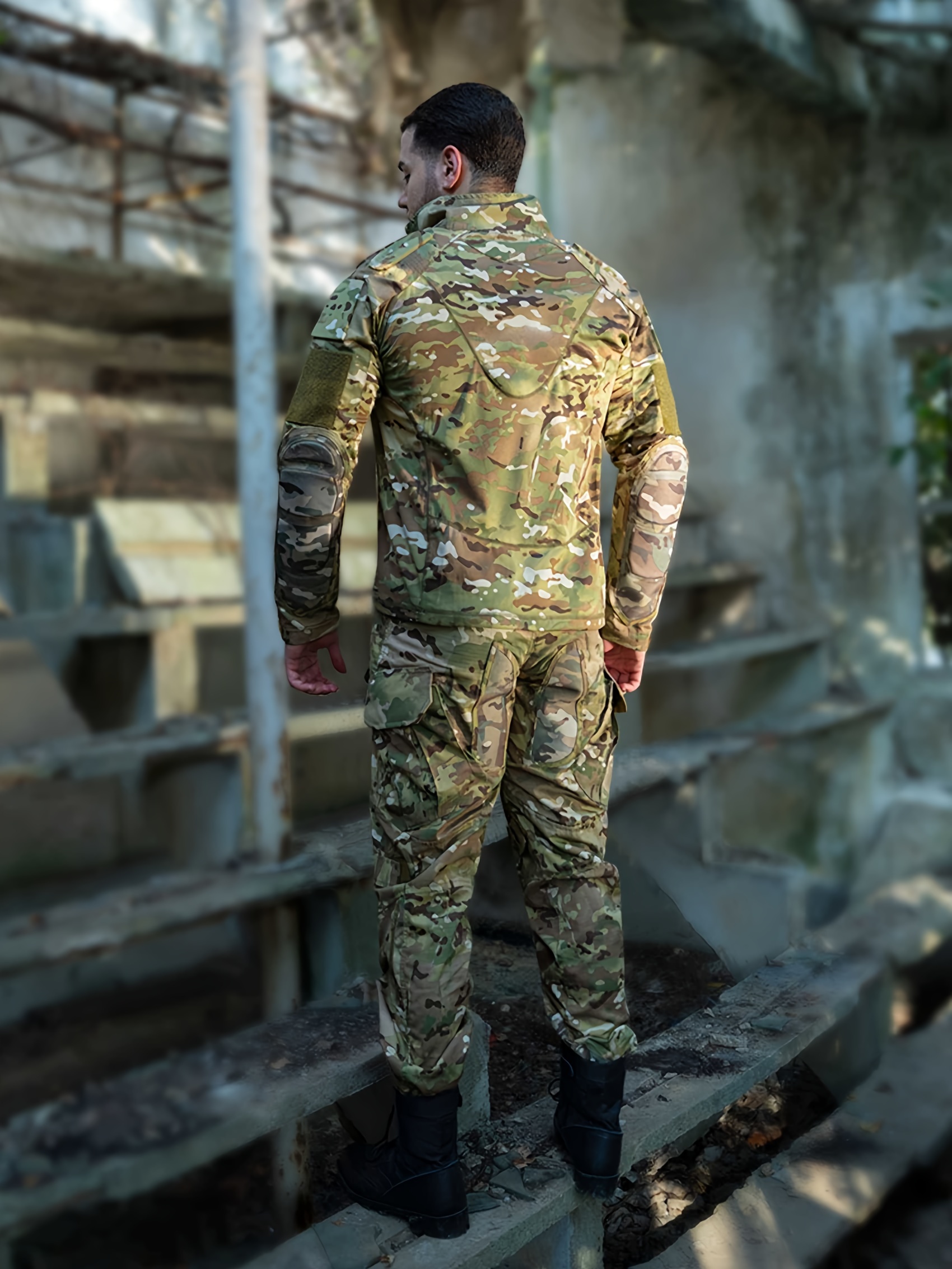 Military Uniform Camouflage Suit Training Suit Long-sleeved Pants