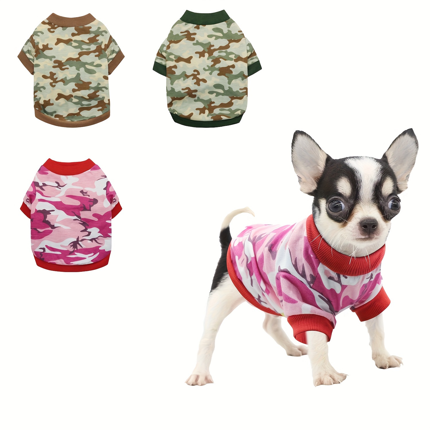 Dog Clothes Camouflage Vest Pet Puppy T Shirt For Small Dogs Comfortable  Breathable Sleveless Pet Clothes Pet Supplies Summer - AliExpress