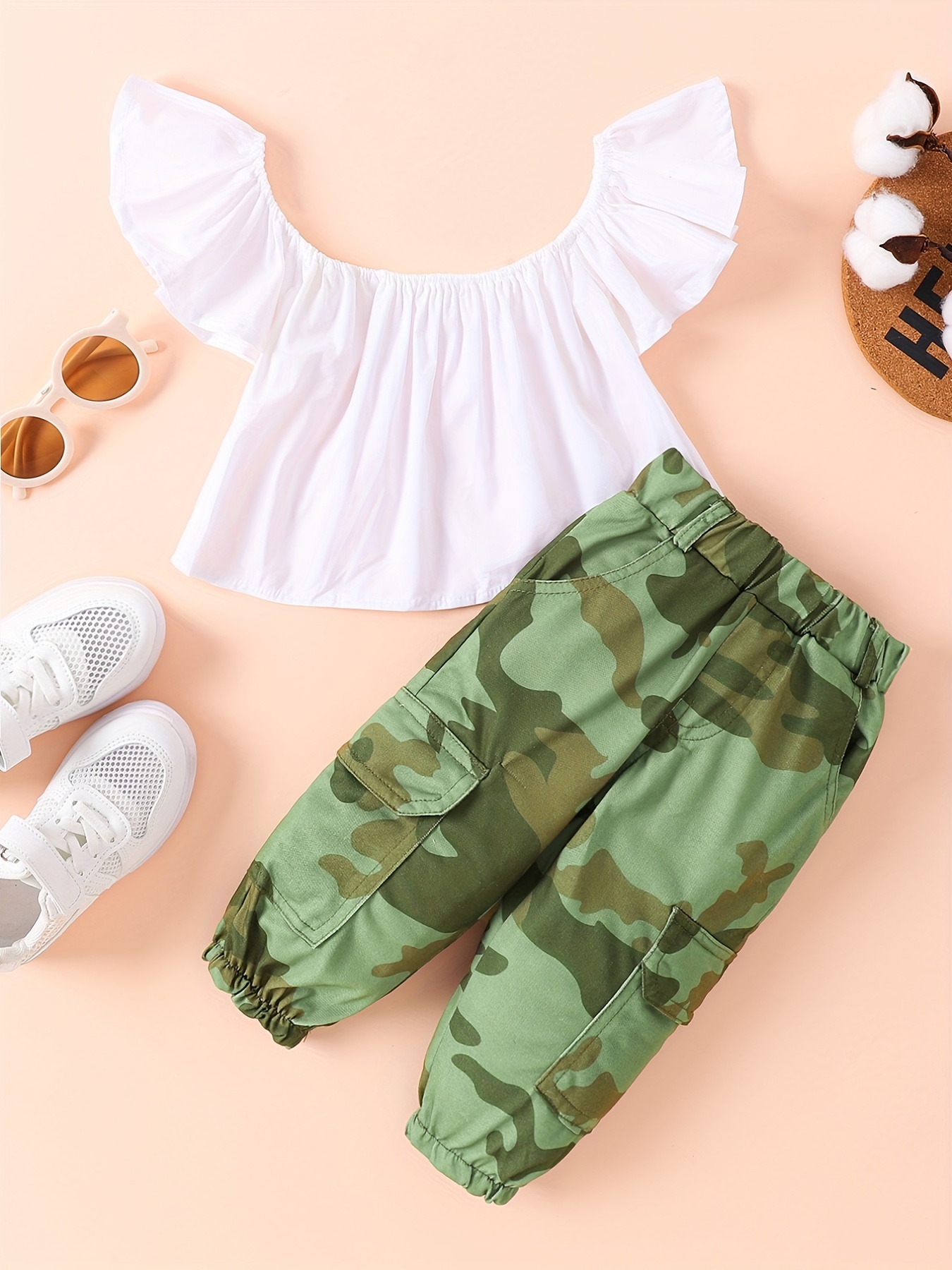 Little girl army 2025 fatigue pants