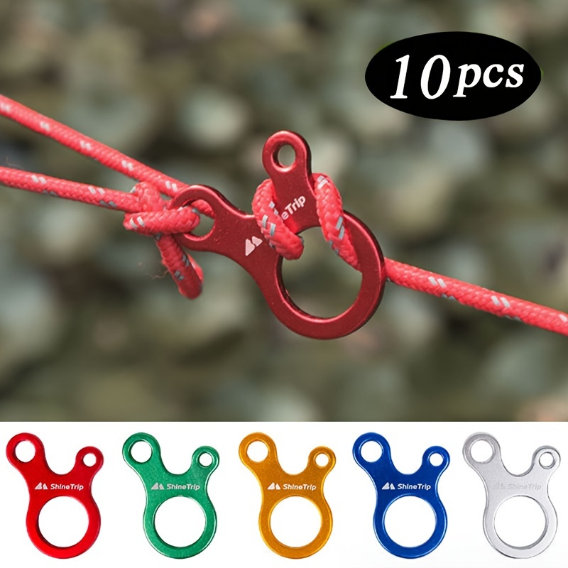 ✪ Tent Rope Lock Pulley Adjuster Fixed Buckle Rope Reflective