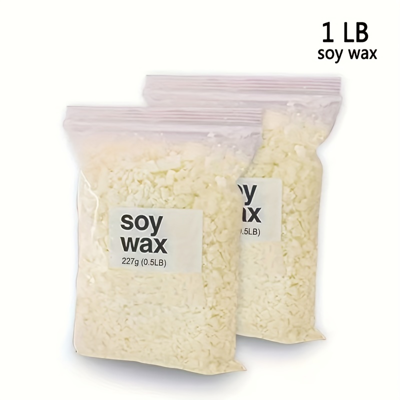 Natural Soy Wax Flakes Candle Making Supply 100% Organic Eco Friendly Bulk  5Lbs