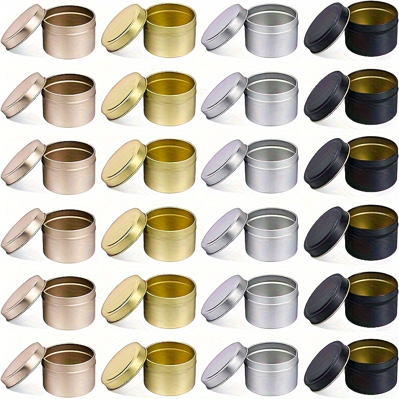 Candle Tins Empty Empty Tins Candle Making Container Tins for Candles Large  Tin With Lid Large Tins Small Tins With Lids 