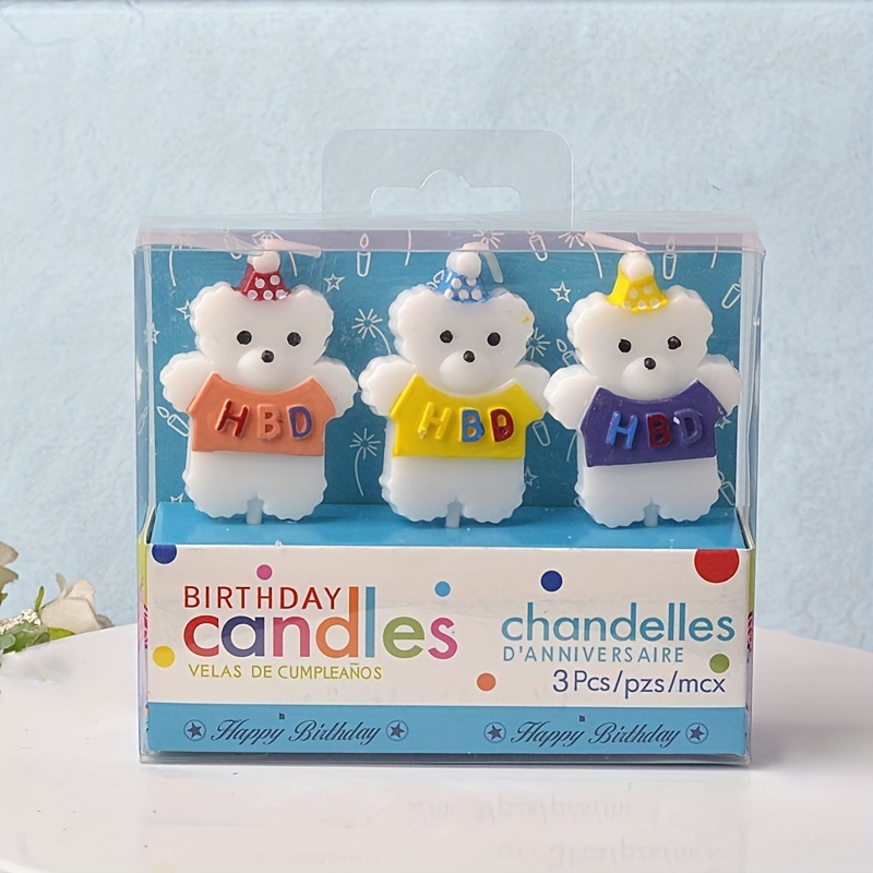 Multisize Lovely Seated Fat Bears Upside Baby Bear Candle - Temu