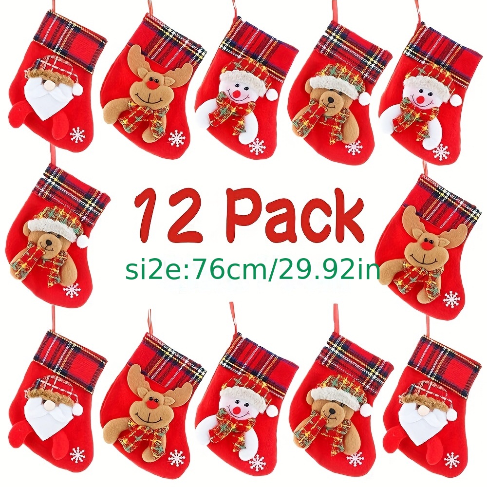 1pc, Christmas Decorative Socks Candy Packaging Ziplock Bag Creative  Holiday Gift Bag, Scene Decor, Festivals Decor, Room Decor, Home Decor,  Offices D