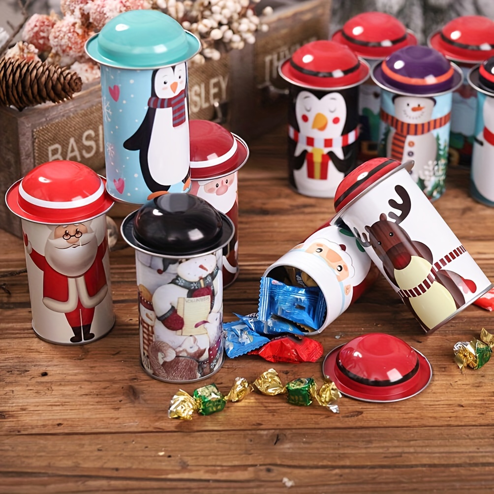 American Large Biscuit Tin Box Cookie Snowflake Pastry Candy Packaging Box  Home Cake Dessert Milk Empty Metal Can Storage Box - AliExpress