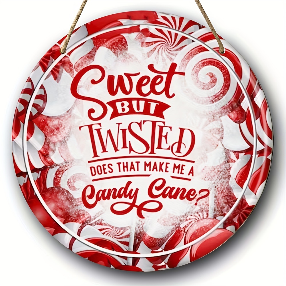 Sweet But Twisted Candy Cane Theme Tumbler, Holiday Christmas Cup