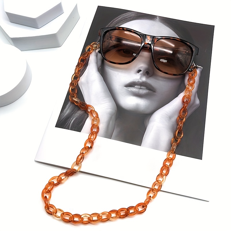 1-8pcs Eyeglass Chains Face Mask Chain Paperclip Link Chain Necklace  Sunglasses Reading Glasses Retainer for Women