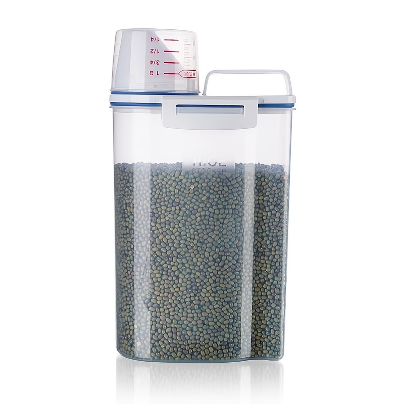 Rice Bucket with Measuring Cup Rice Storage Tank Moisture Proof Insect  Proof Kitchen Items