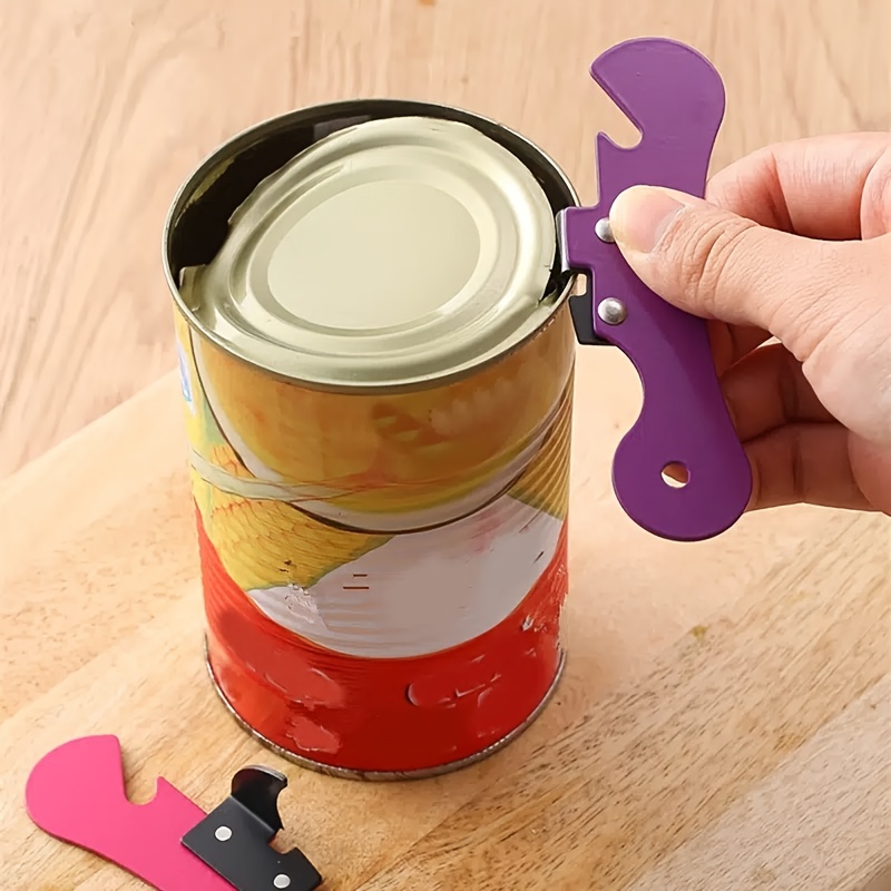 Punch Can Opener Handheld Jar Opener for Hands Seniors Kitchen Manual Can Opener Outdoors Picnic Jar Bottle Openers Side Cut Can Electric Can Opener