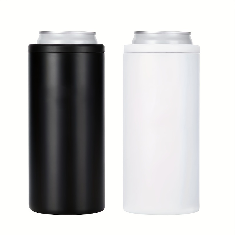  Maars Skinny Can Cooler for Slim Beer & Hard Seltzer   Stainless Steel 12oz Sleeve, Double Wall Vacuum Insulated Drink Holder -  Wild Cat: Home & Kitchen