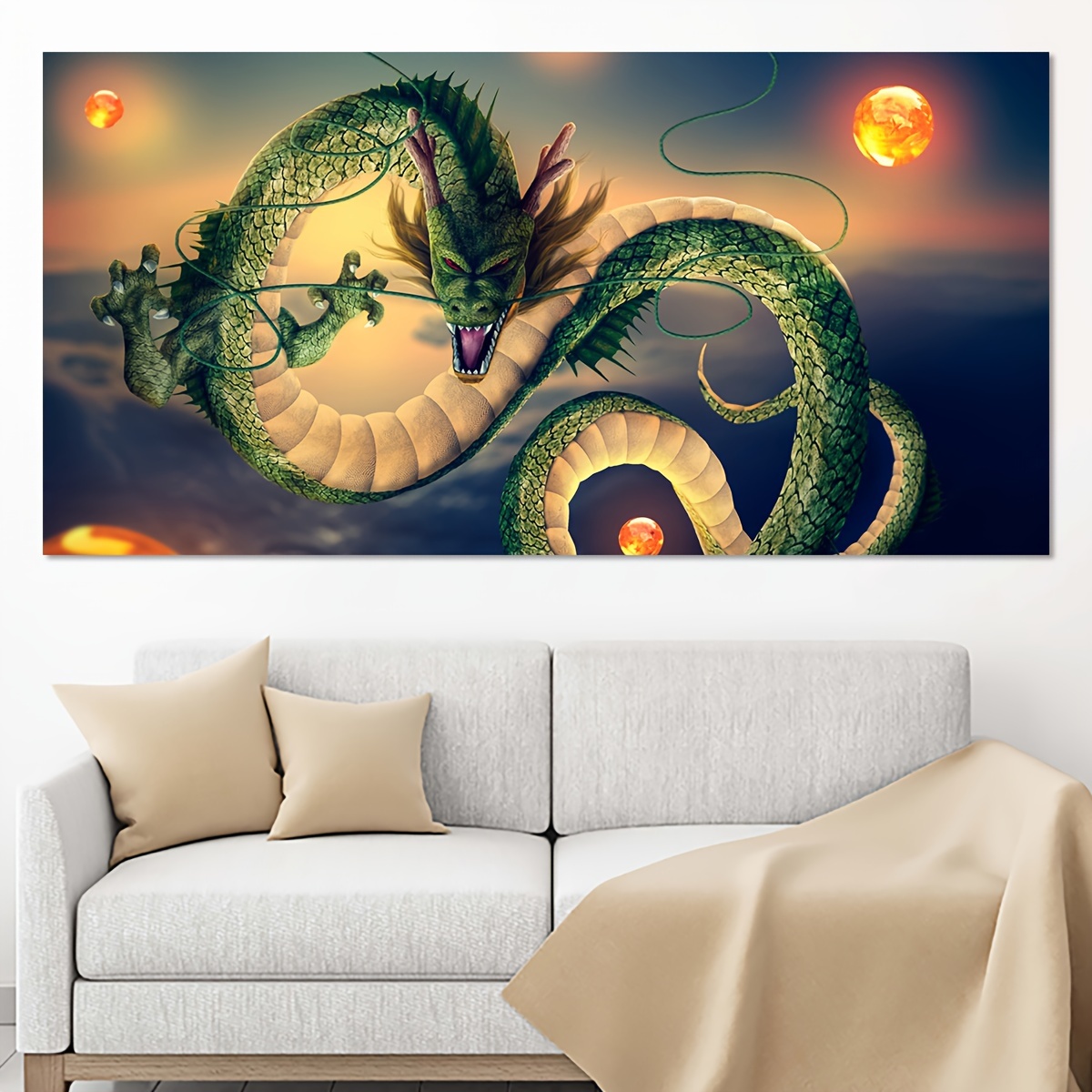 Ideas para decorar una habitación gamer: decoración Dragon Ball 