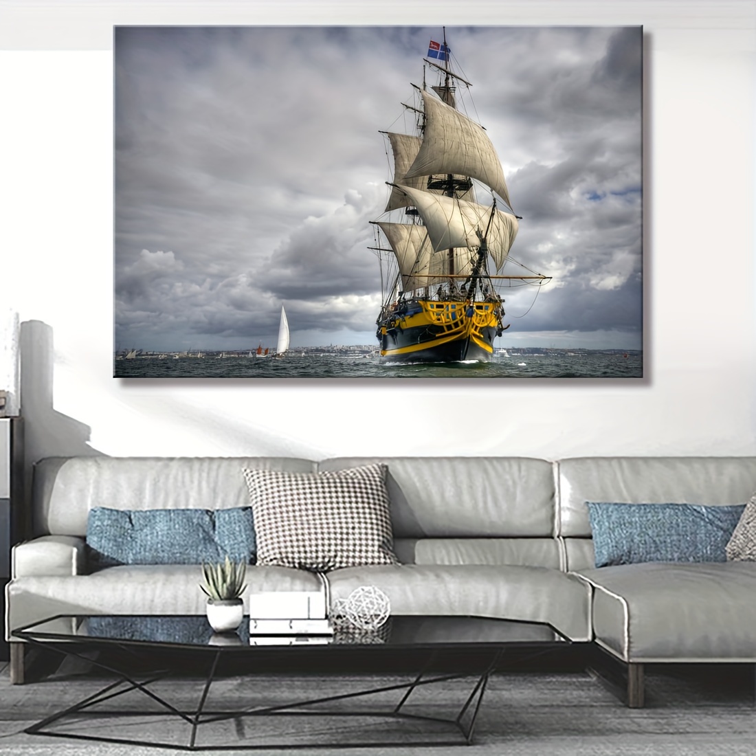 Metal Sailboat Wall Art Antique Ship Decor Sailing Ship - Temu