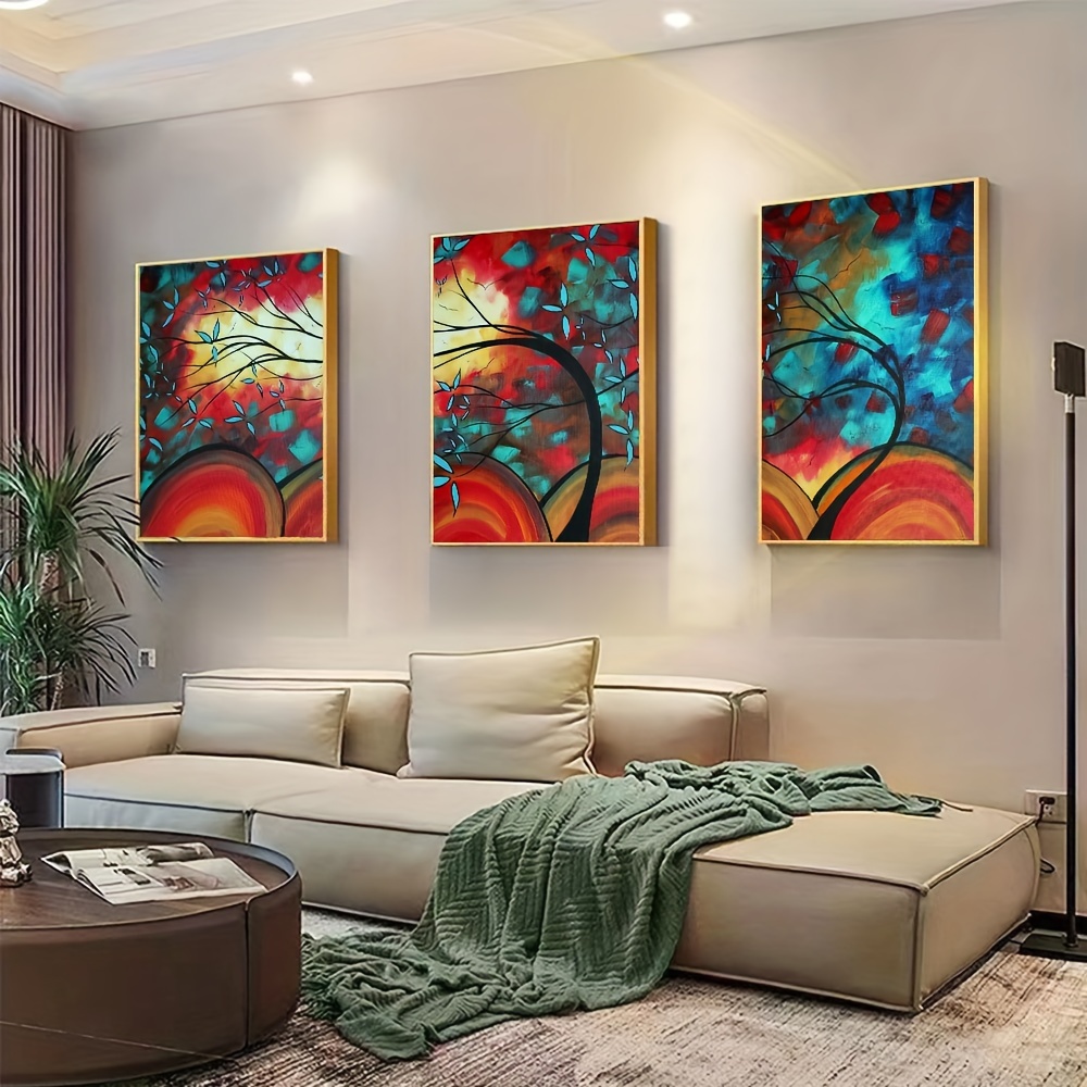 Tree Paintings, Simple Modern Art, Dining Room Wall Art Ideas, Buy
