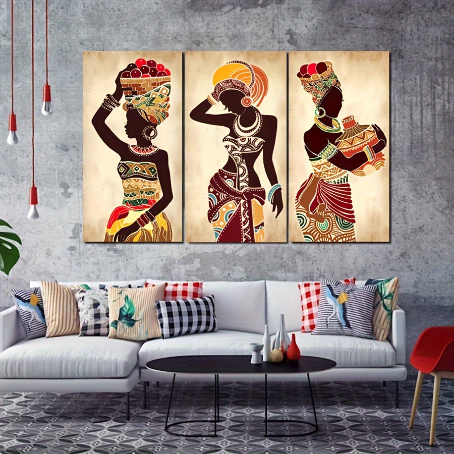 Canvas Poster Vintage Art African Black Woman Oil Painting - Temu Denmark