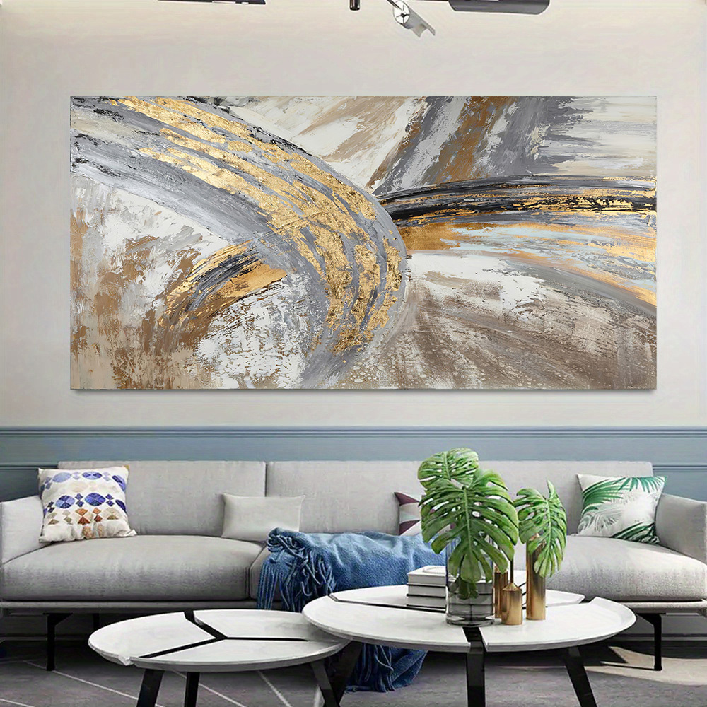 3 Pcs, Stampe Su Tela Moderne, Immagine Di Paesaggio Marrone Astratto,  Dipinto Ad Olio Su Tela, Opera D'Arte Per Soggiorno Camera Da Letto Cucina