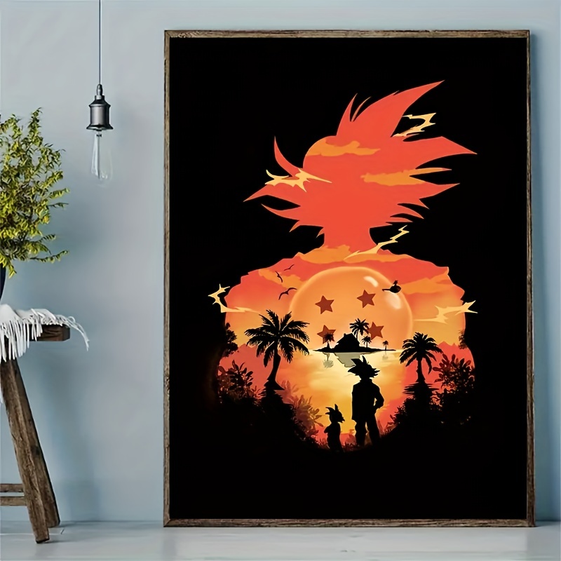 Vintage Posters Peripheral Anime Dragon Ball Z Picture Art Black