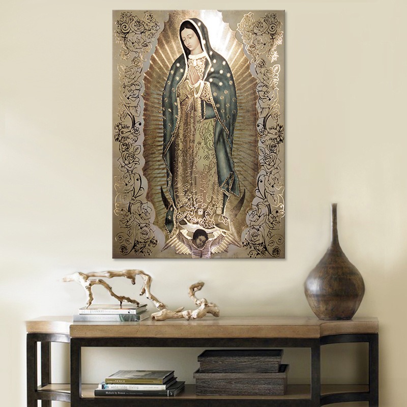 San Miguel Arcángel Sin Marco Impresión de imagen Listo para ser enmarcado  Arte de pared cristiano católico Decoración del hogar Arte religioso San