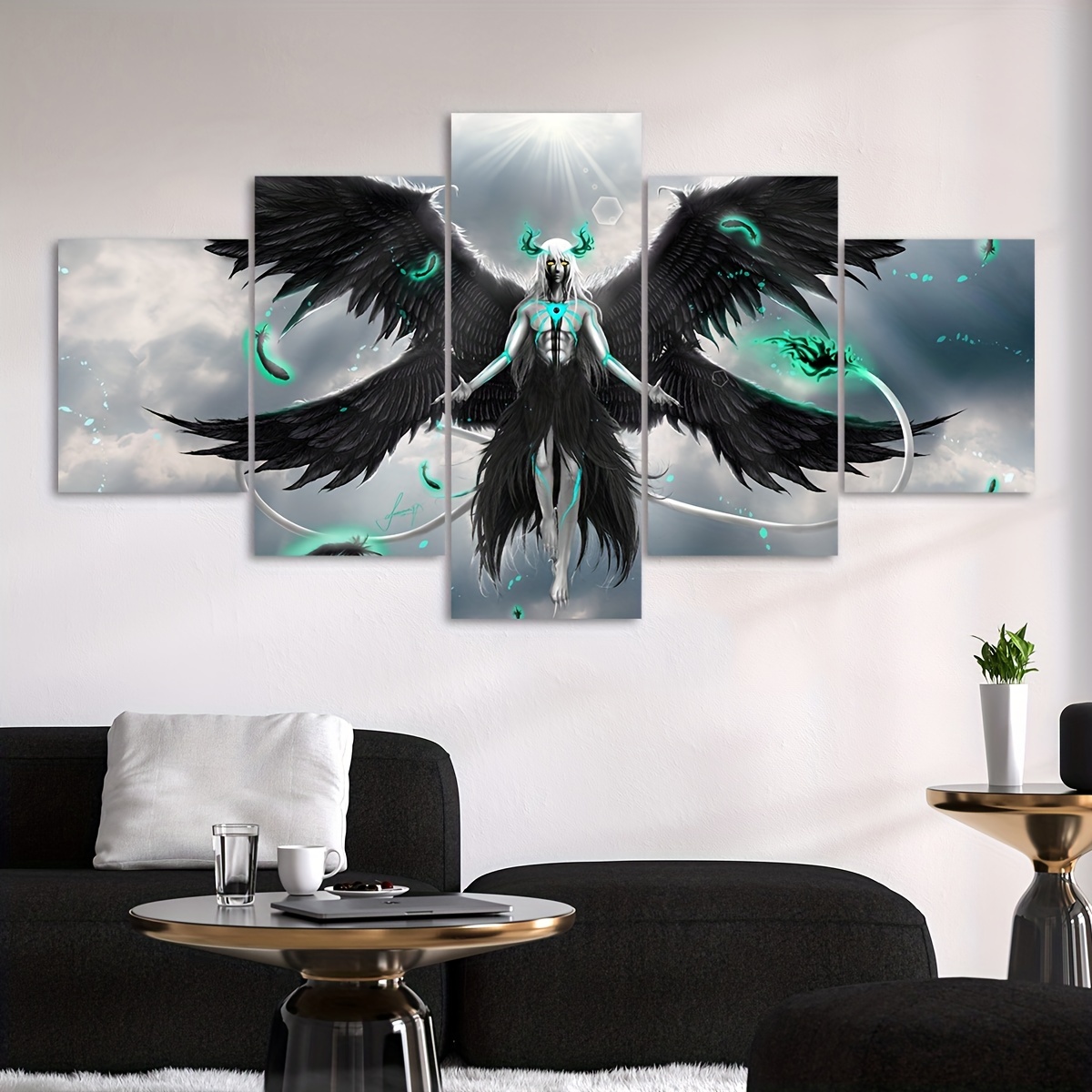 Japanese angel of death poster anime canvas painting modern style wall  picture living room home decoration