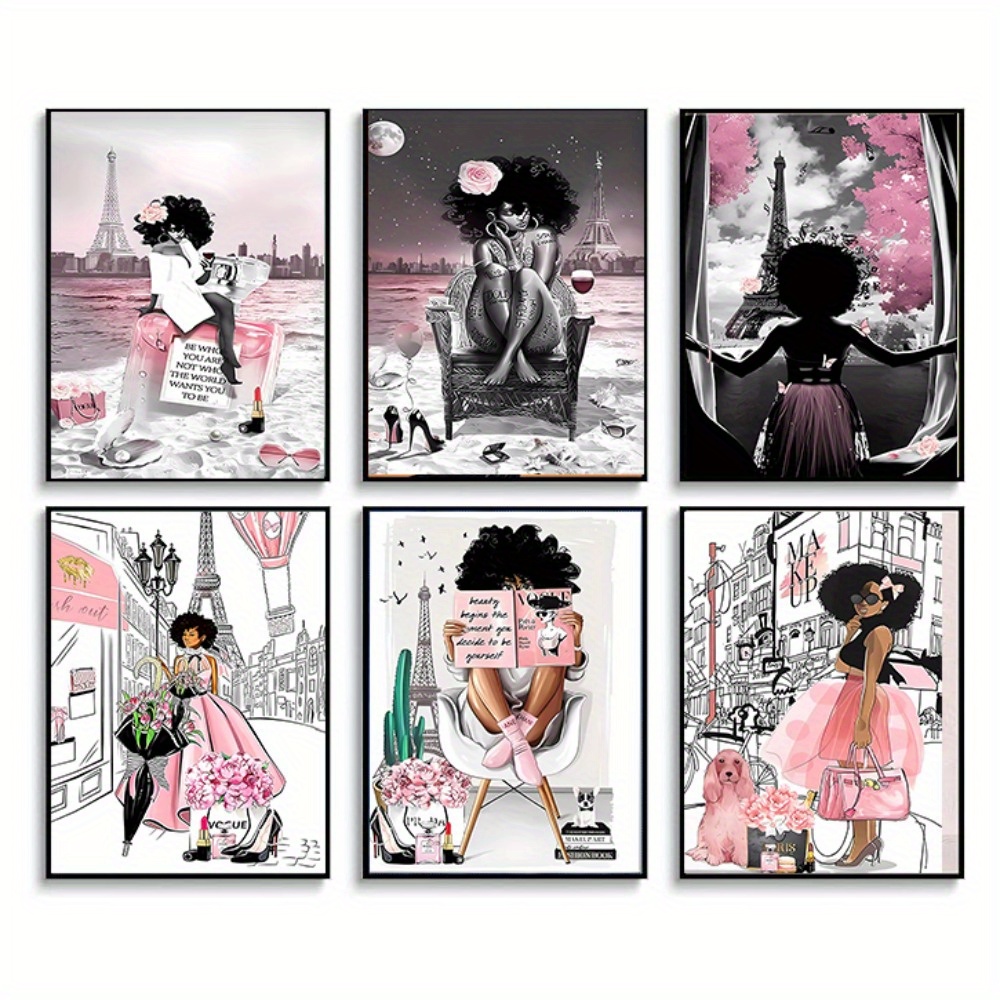 Funny Black Girl Art Wall Decor Black Girl Magic Wall Art - Temu