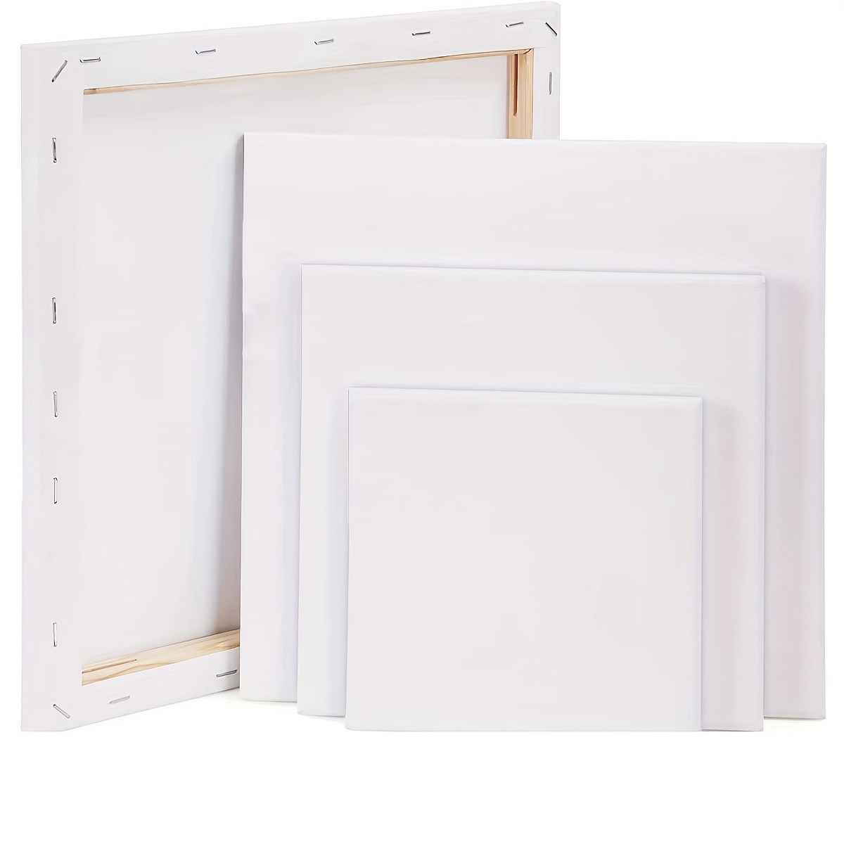 Multiple Sizes White Blank Square Artist Painting Canvas Panel for Oil  Painting Acrylic Pigment