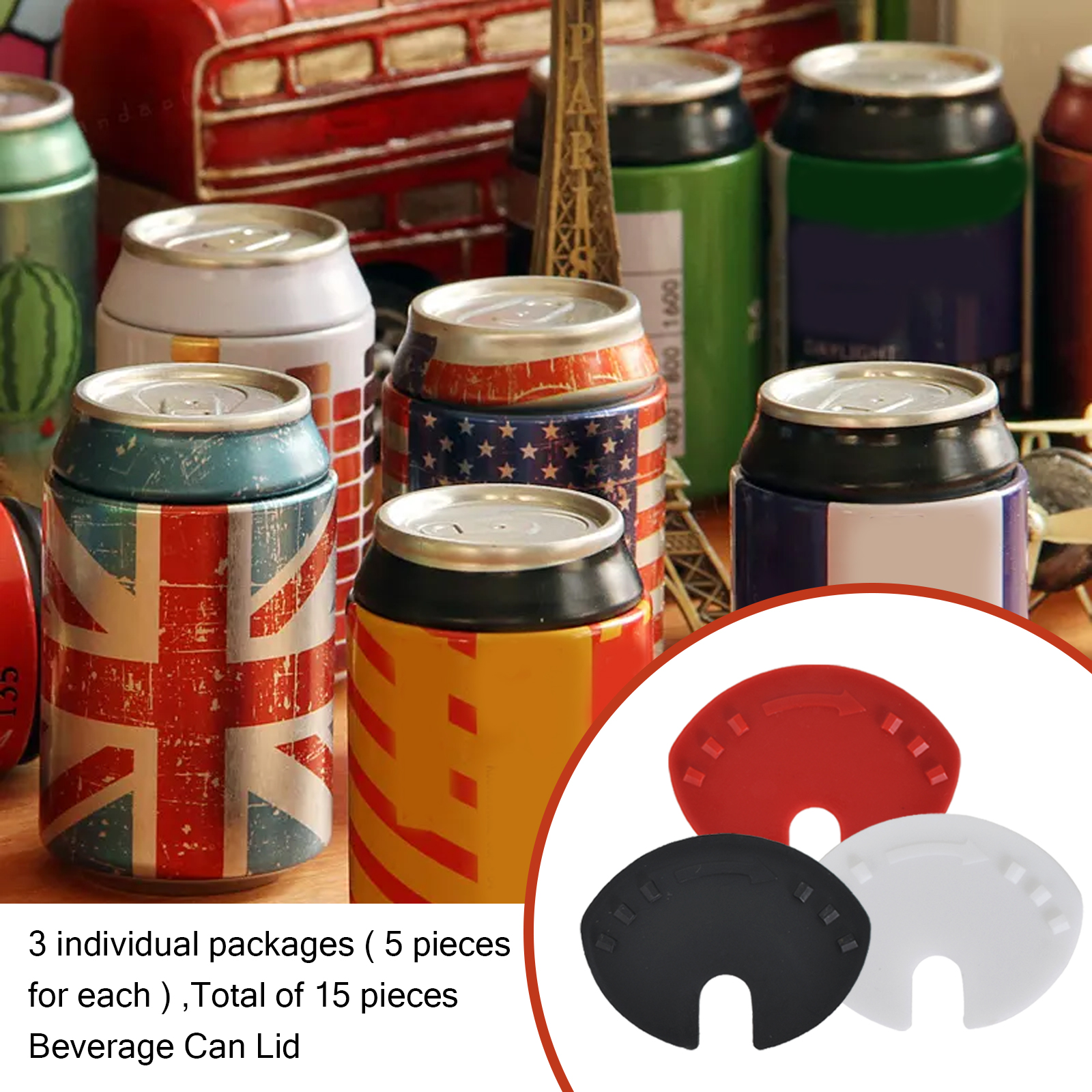 Beverage Can Covers Reusable Leakproof Drink Can Lids - Temu