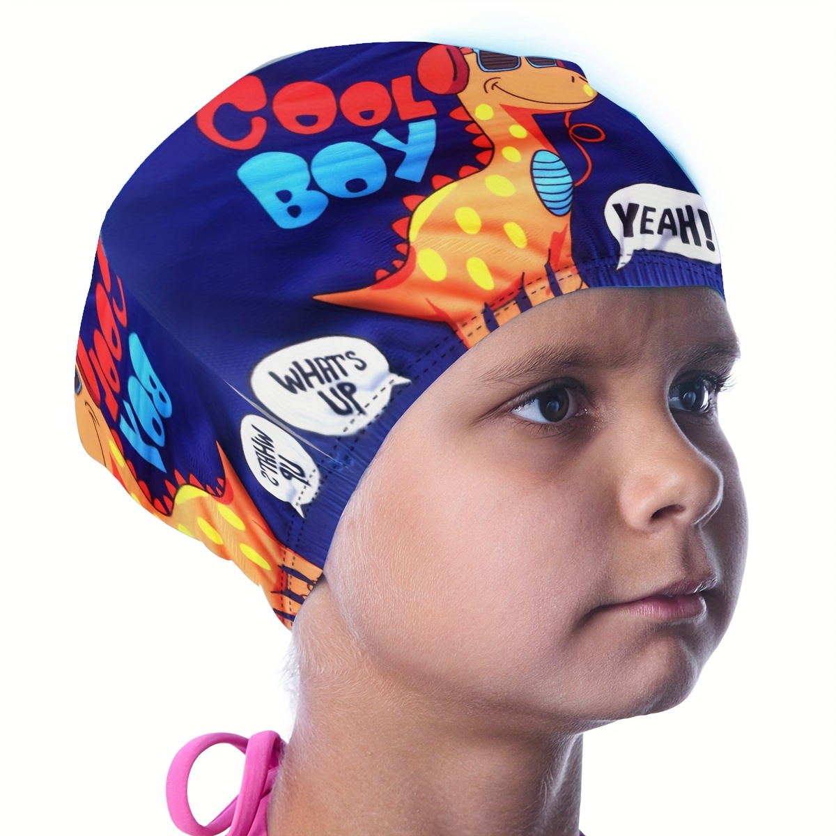  Gorros de natación para niñas (de 6 a 12 años), gorro de  natación de silicona impermeable duradero para cabello largo con gafas de  natación, tapón para las orejas y clip de