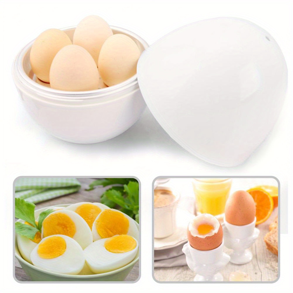  Cocedor de huevos, para microondas duro, 4 huevos