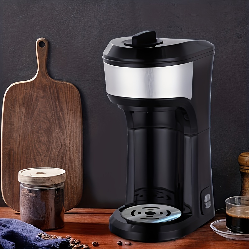 Mixpresso Mini cafetera compacta de goteo con cesta de preparación,  cafetera pequeña roja, una taza de café, regalo para hombres y mujeres,  cafetera