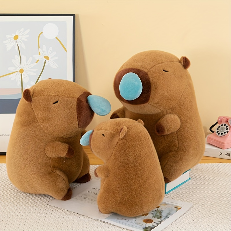 Animal en peluche Capybara en peluche marron super doux – - Temu