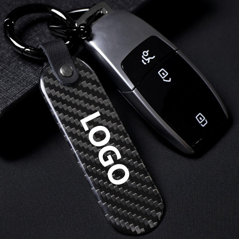 creative suede Leather car styling key ring for audi sline logo
