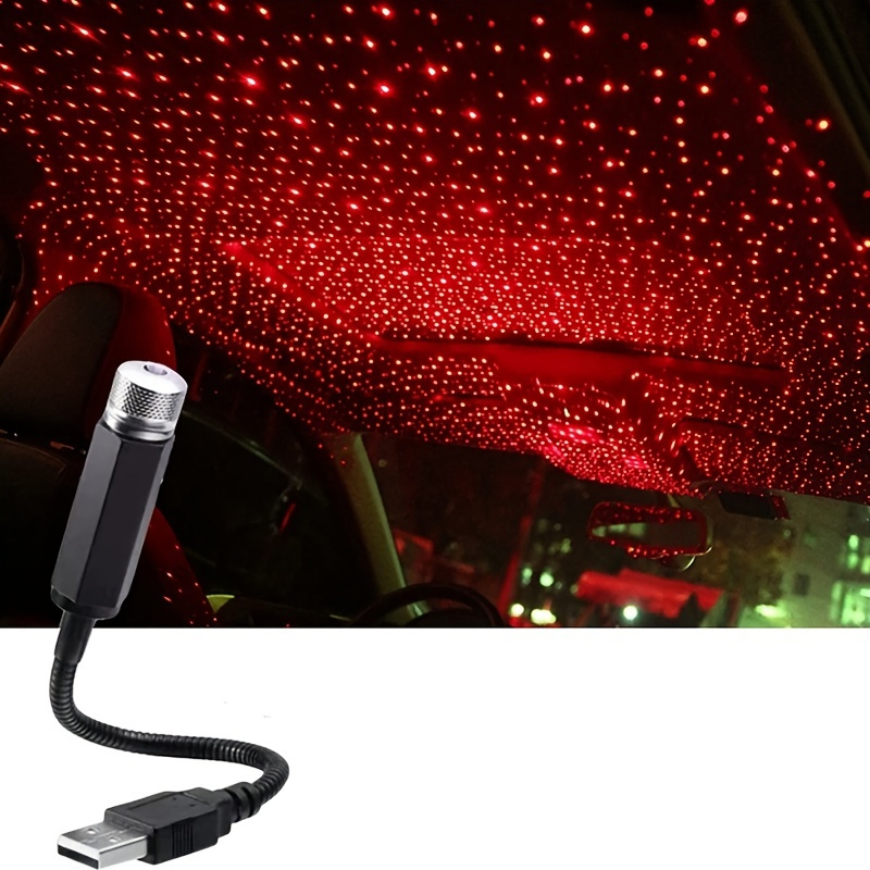 4pcs usb led auto innenraum atmosphäre lampe, mini usb auto licht, stecker  usb schnittstelle kofferraum ambiente beleuchtung tragbares nachtlicht