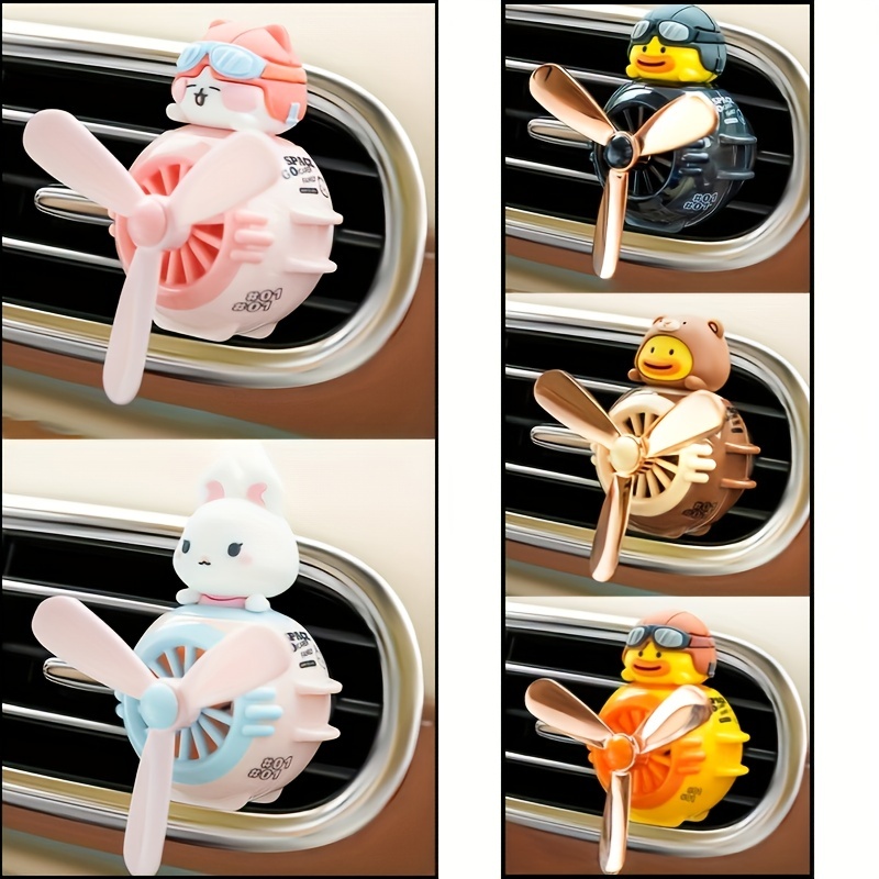  Brown Bear Pilot Car Air Freshener,Cute Car Diffuser Rotating  Propeller Air Outlet Vent Fresheners,Aromatherapy Ornament Car  Accessories,Air Fresheners for Cars,Creative Car Perfume Decoration :  Automotive