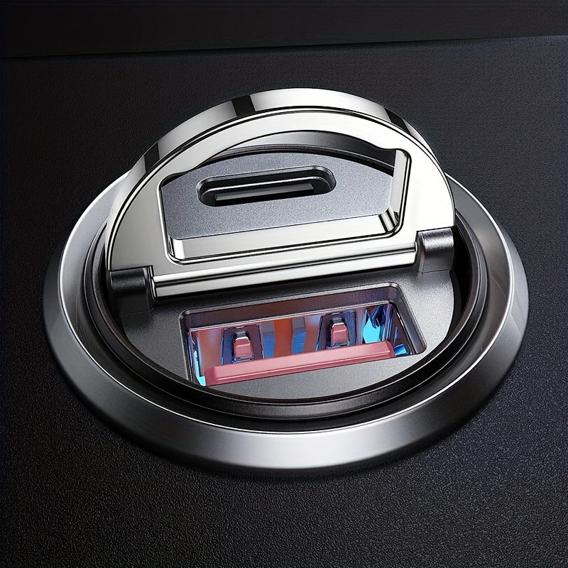 UGREEN Cargador de coche USB C, PD 20 W y QC18W, adaptador de cargador  rápido de coche de doble puerto, mini USB compatible con iPhone