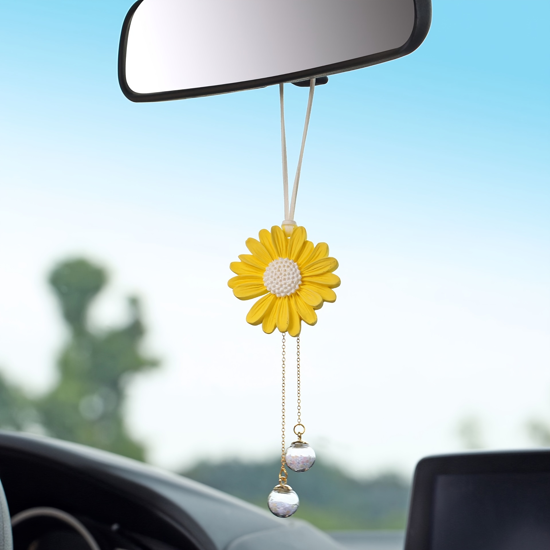 Schmetterling Kreuz Hängende Dekoration Für Auto Sunflower Schmetterling  Auto Charme Rückspiegel Zubehör Auto Innen Decor Anhänger