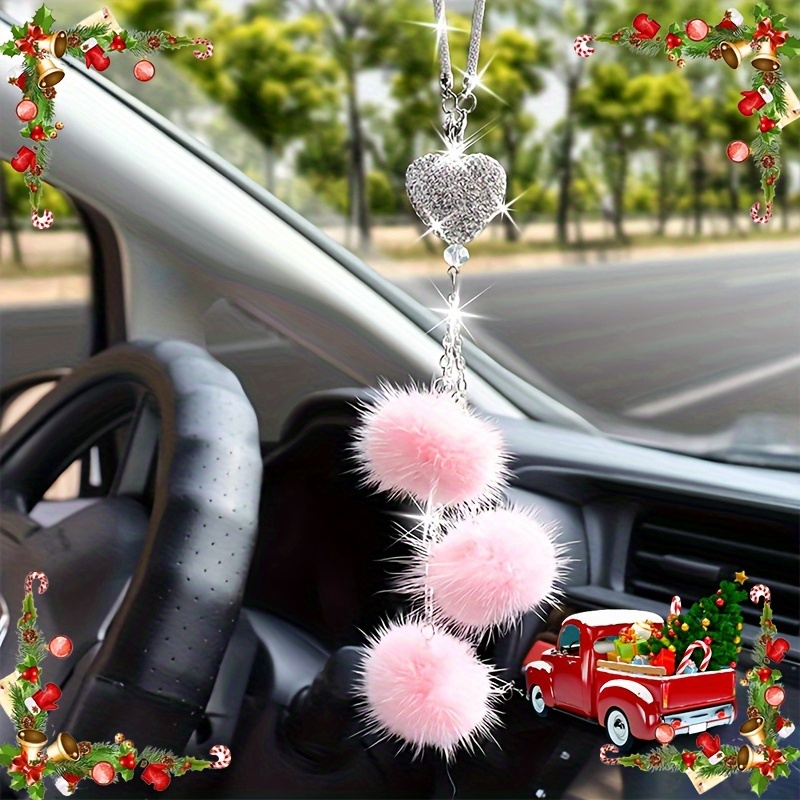 Flauschige Plüschwürfel für Autospiegel, 1 Paar rote Würfel mit schwarzen  Punkten für Autoinnenraum, hängende Ornament-Dekoration: :  Spielzeug