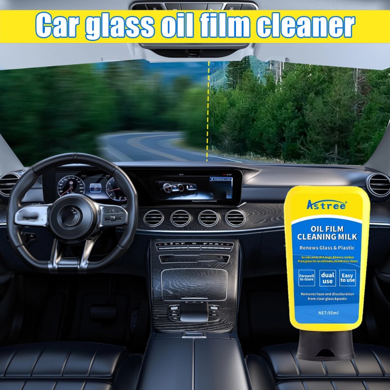 Oil Film Remover For Car Window, Easily Remove Car Glass Oil Film With  Wash-Free Wipes - No Windshield Decontamination Needed!