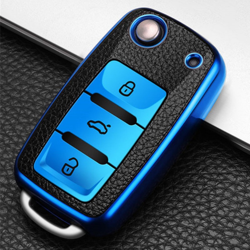 3pcs/set Tpu Soft Shell Car Key Case Cover + Black Braided Car Key Chain  Strap With Screwdriver Compatible With Nissan 4-button Smart Car Keys