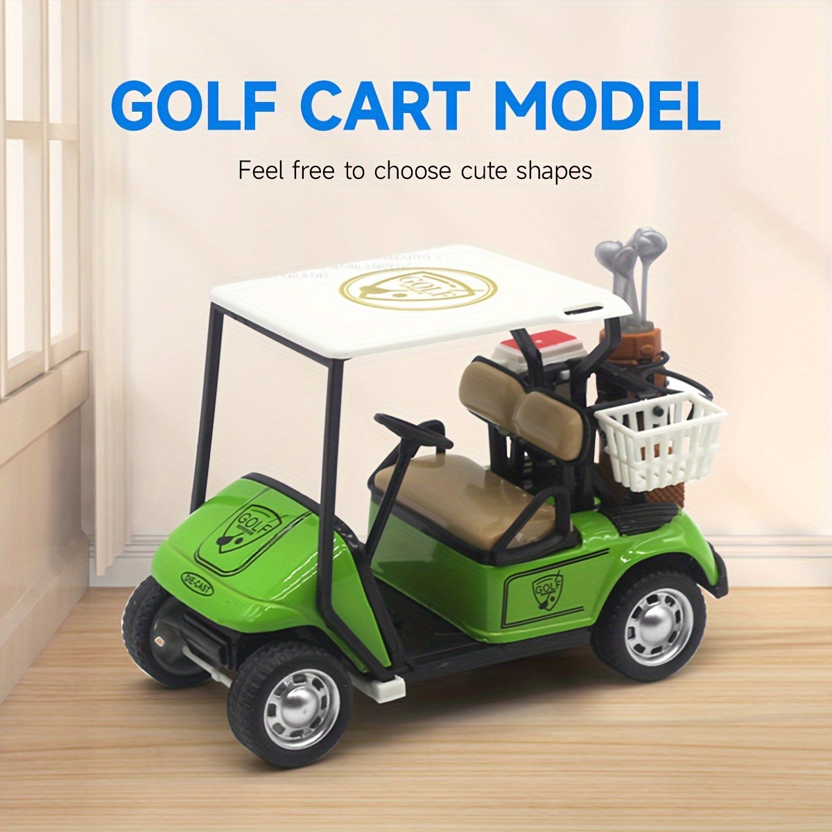 1:20 Mini Pull Back Miniature Golf Cart Model Die-Cast Toys Mini Vehicle  Birthday Simulation Collection Gifts Toys for children