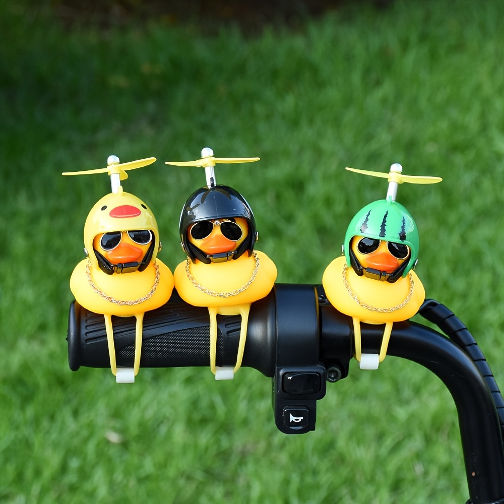 1 Stück Auto-Ente, Dekoration, Armaturenbrett, Gummi-Ente, Auto-Ornamente,  kleine Ente, Armaturenbrett, Sonnenbrille, Halskette, Schwimmring für Auto