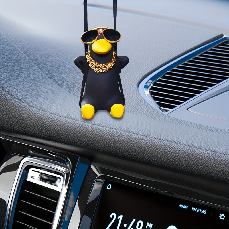 10pcs Car Creative Car Accessories Car Accessories Cute Car Decoration  Center Control Rearview Mirror Yellow Duck Decoration Car Interior Home  Decor