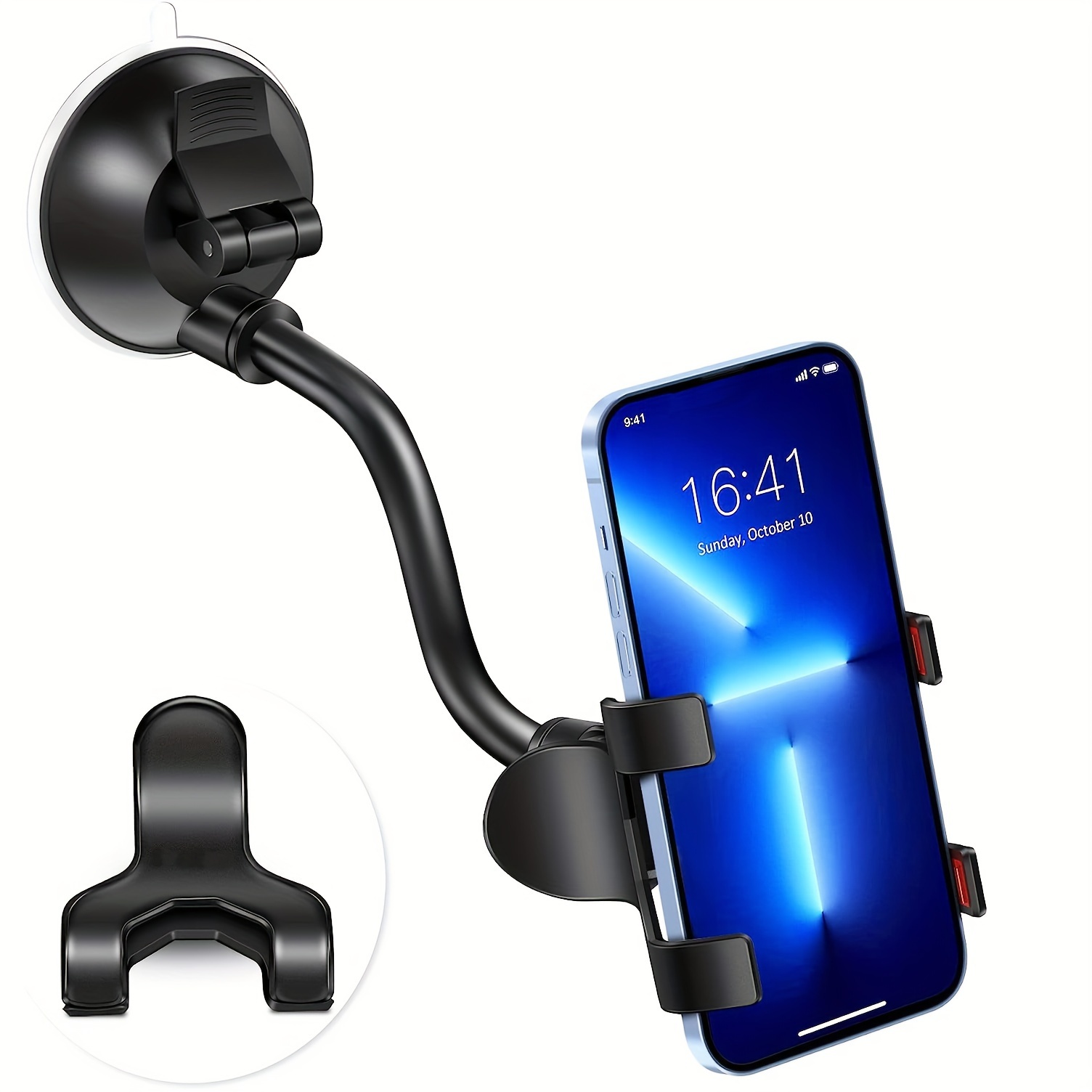 Bnimtm Supporto Cellulare Auto, Supporto Smartphone Auto 360° di Rotazione  con Regolabile Clip e Braccio Estensibile e Potente Ventosa, per Cruscotto  e Parabrezza Adatto a Quasi Tutti gli Smartphone : : Elettronica