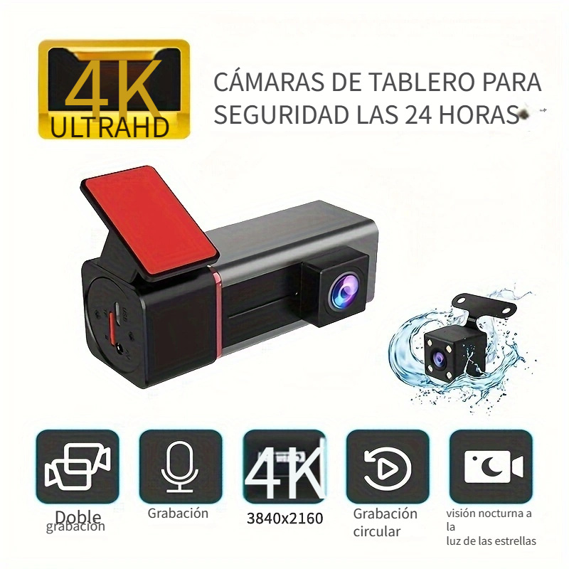 Mini Cámara Espía para Coche con visión nocturna - Tarjeta de