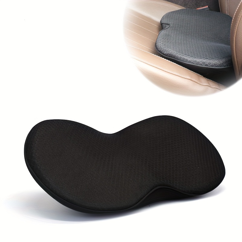Leather Car Seat Cushion, Heightening Car Seat Cushions, Comfortable Memory Foam  Driver Seat Cushion For Sciatica & Lower Back Pain Relief - Temu