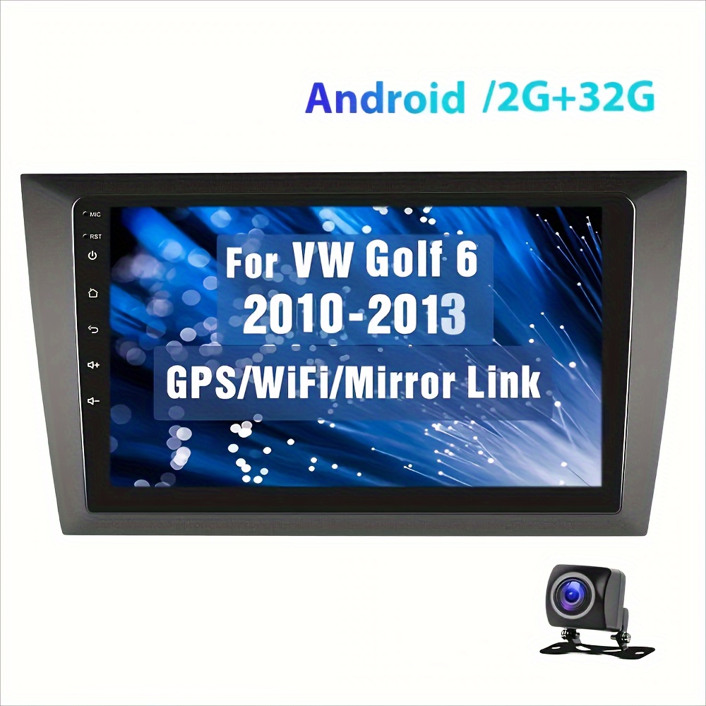 4+64G 8 Core 5G WiFi Doble DIN Andriod 12 Estéreo de coche 10.1 pulgadas  con Carplay inalámbrico Android Auto y cámara de respaldo, pantalla táctil