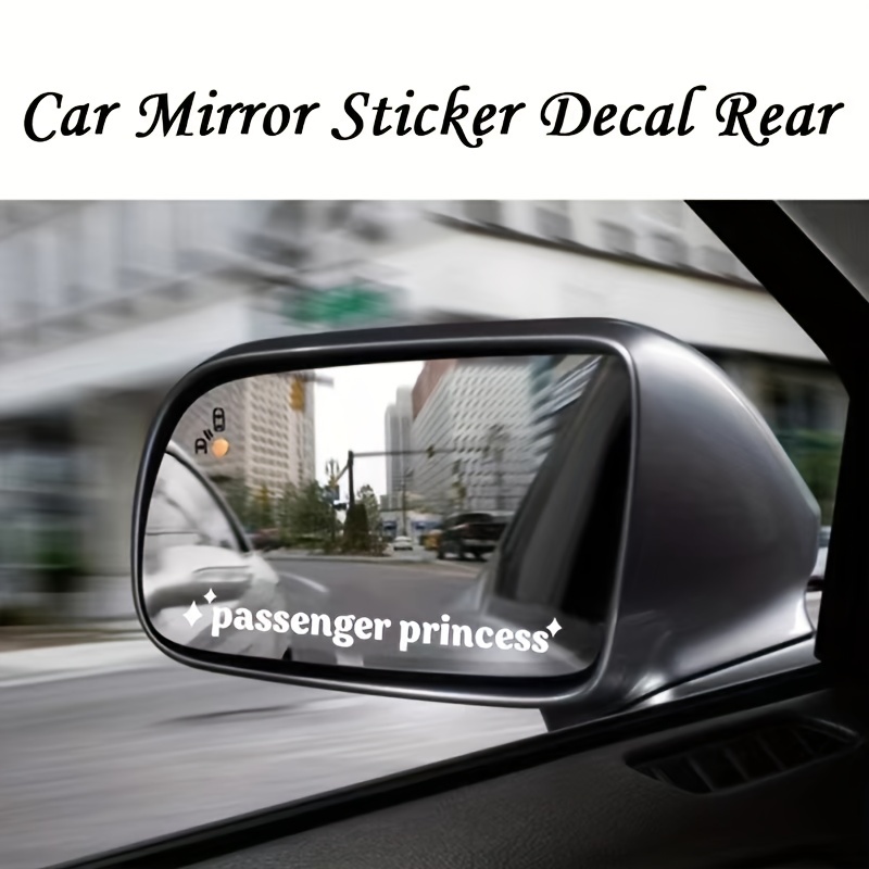 Passenger Princess Decal Sticker, Funny Car Stickers Decal Truck Car  Accessories for Rearview Mirror Window, Vinyl Letter Decals for Men Women  Girls Cute Queen 