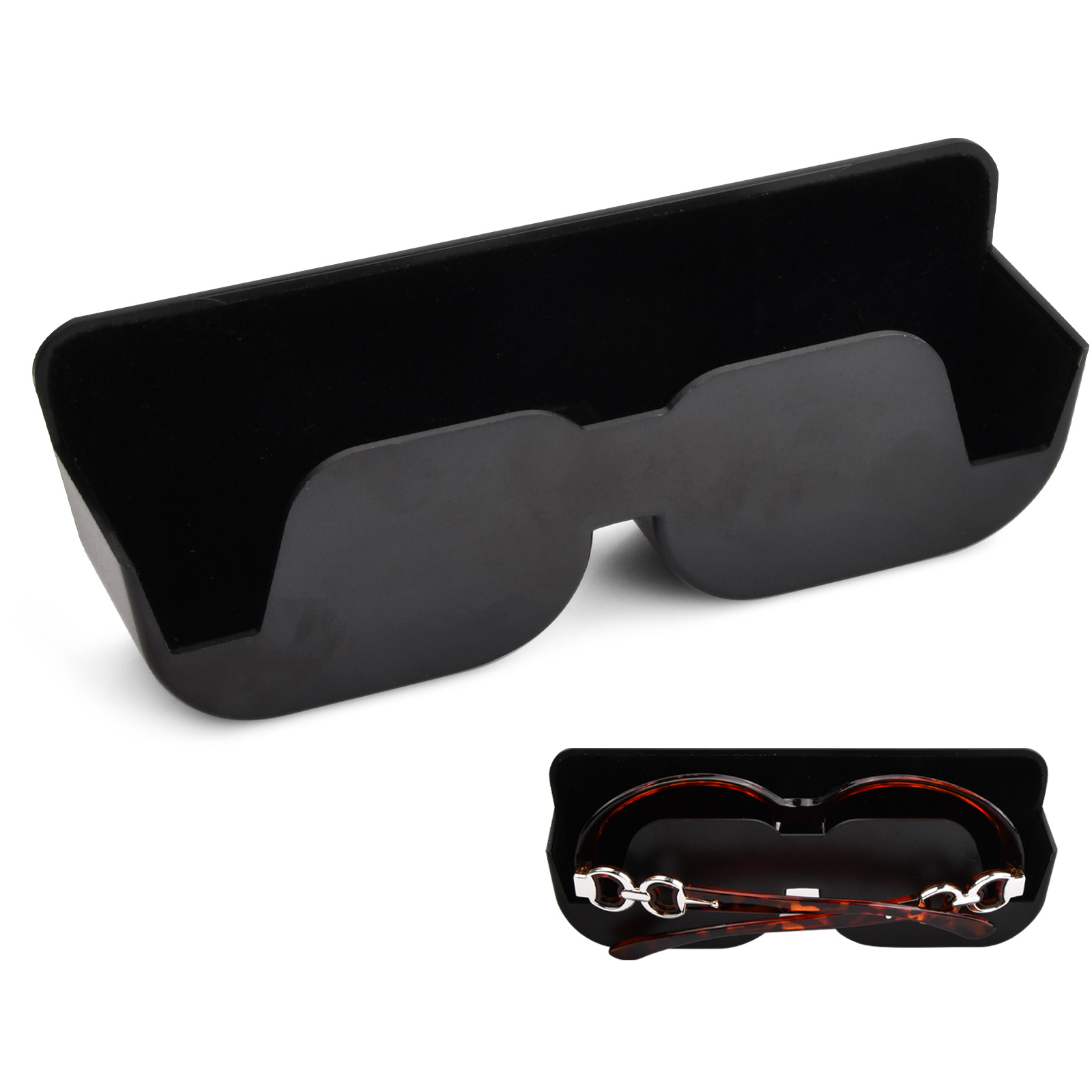 LUTER 2 Piezas Soporte Gafas Coche, Soporte Magnético para Gafas de Sol  para Coche Porta Gafas para Coche Soporte para Gafas de Sol Coche  Accesorios de Interior de Coche (Negro) : 