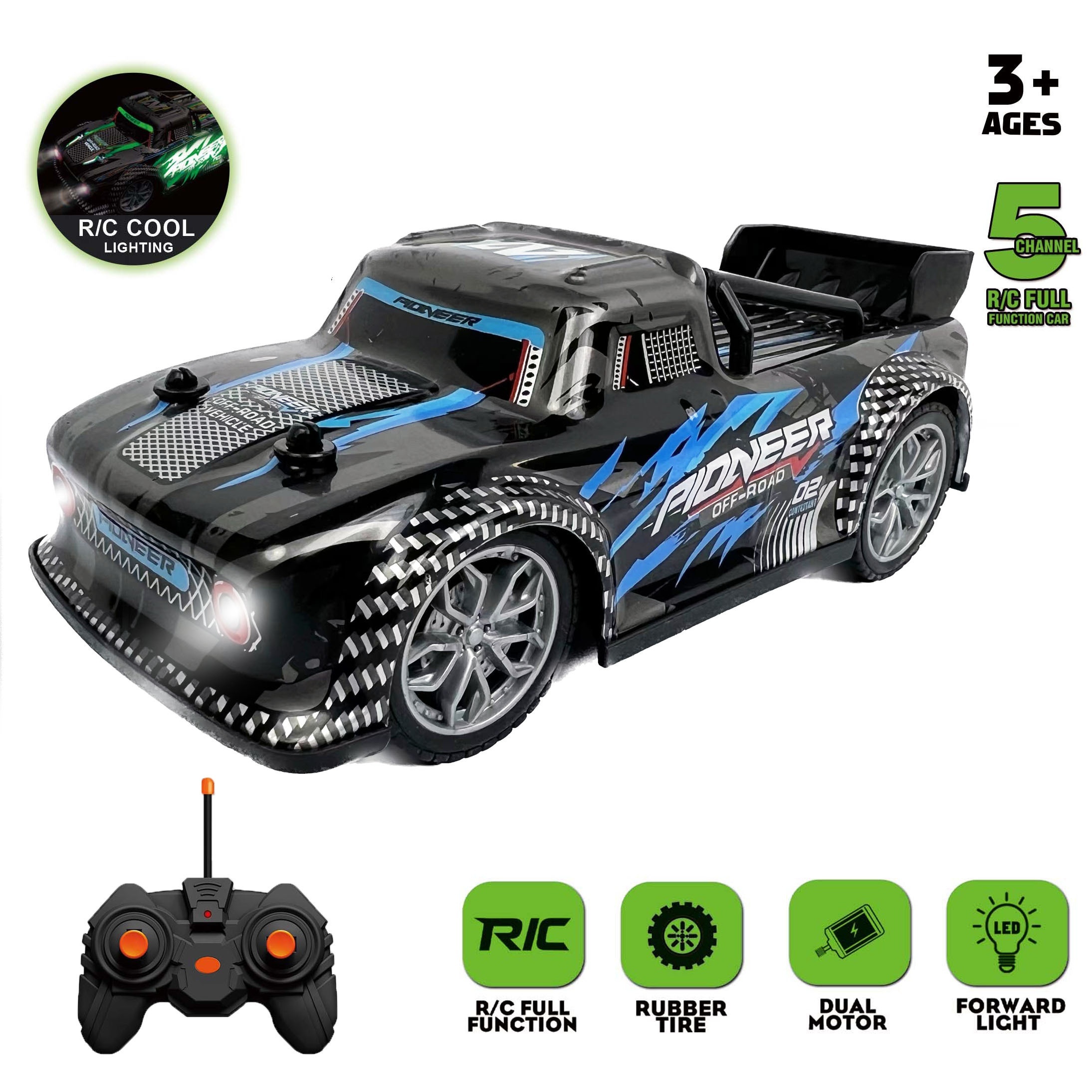 Super Fast Remote Control Car 3.7V Lithium Battery Powered