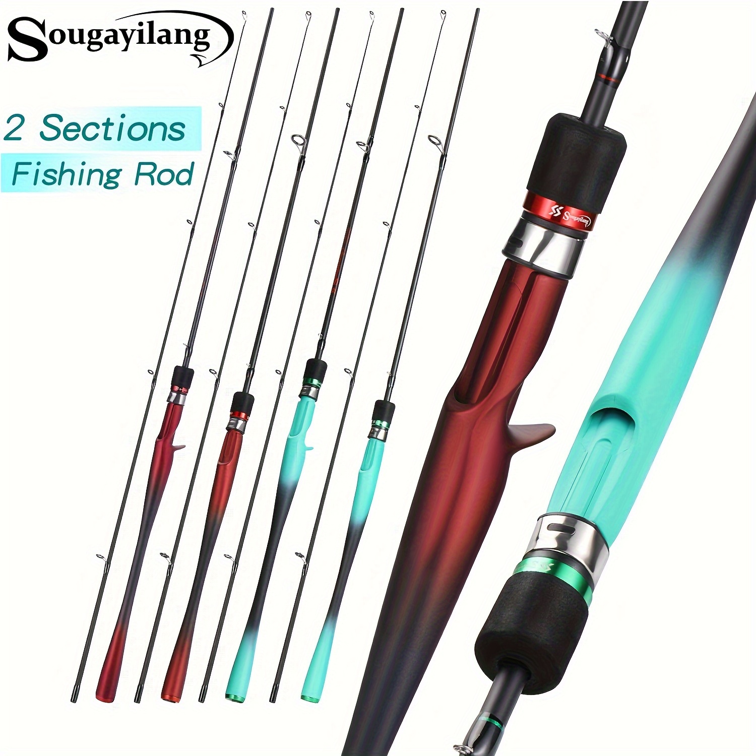 Purple Saltwater Fishing Rod - Temu