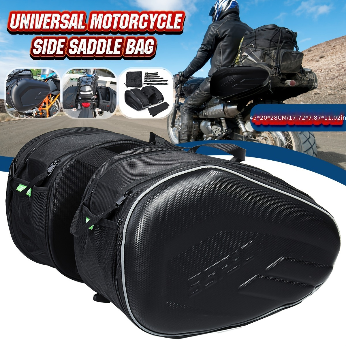 MOTOWOLF-Sacs de queue étanches pour moto, sacs de siège arrière, sac de  voyage, bagages, pack de siège arrière, 40L, 66L, 90L, BMW, HONDA