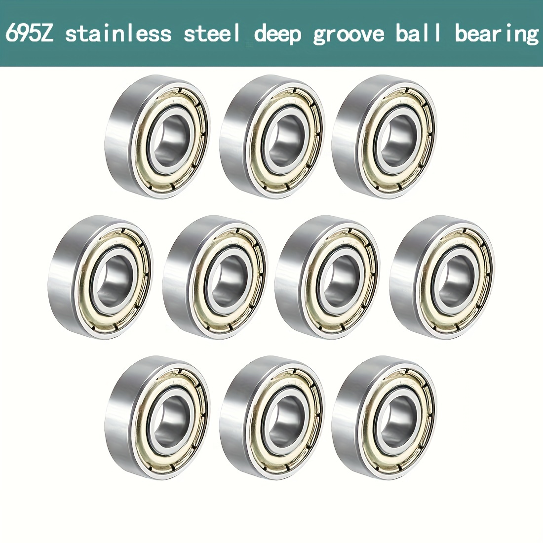693ZZ Outer Ring With U groove Stainless Bearings 3*8*4 mm ( 2 PCS )  Miniature Fishing Rod Reel Pulley U Groove Wheel Bearings